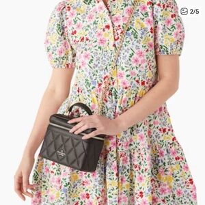 Kate Spade Black Quilted Cosmetic Case